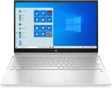 Ноутбук 15.6" HP Pavilion 15-eh1021ur Ryzen 7 5700U/16Gb/SSD512Gb/AMDRadeonGraphics/FHD/Win10/Silver 3E3R9EA