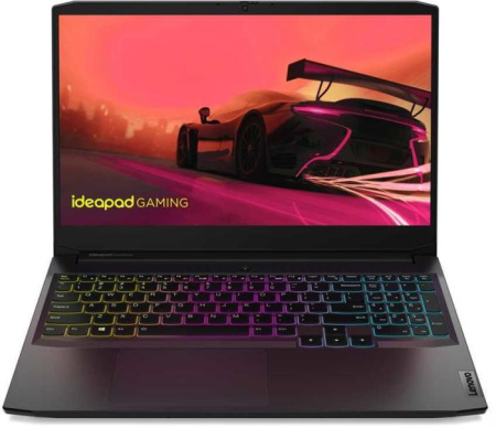 Ноутбук 15.6" Lenovo IdeaPad Gaming 3 15IHU6 Core i5-11300H/8Gb/SSD512GB/RTX3050Ti/FHD/NoOS/black 82K10013RK