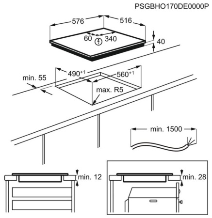 Электрическая варочная панель Electrolux EHF 96547 SW