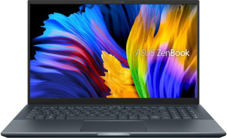Ноутбук 15.6" ASUS Zenbook Pro 15 UM535QE-KJ259R Ryzen 7 5800H/16Gb/SSD1Tb/RTX3050Ti/FHD/Win10/Grey
