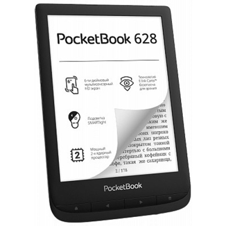 Электронная книга 6" PocketBook 628 (PB628-P-CIS) Black