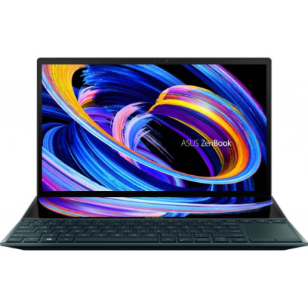 Ноутбук 14" ASUS Zenbook Duo 14 UX482EA-HY227R Core i7-1165G7/16Gb/SSD1Tb/IntelIrisXe/FHD/Win10/Blue