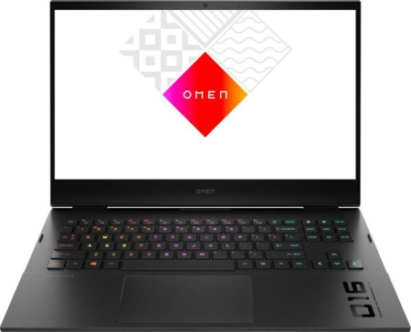 Ноутбук 16.1" HP Omen 16-b0035ur Core i5-11400H/16Gb/SSD1Tb/RTX3060/FHD/NoOS/black 4E3X3EA
