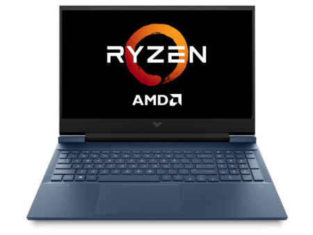 Ноутбук 16.1" HP Victus 16-e0079ur Ryzen 5 5600H/16Gb/SSD1Tb/RTX3050/FHD/Win11/blue 4E1L1EA