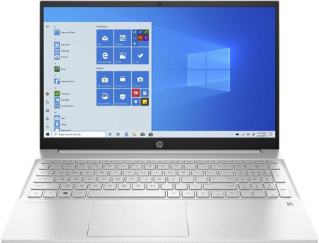 Ноутбук 15.6" HP Pavilion 15-eg0135ur Core i7-1165G7/16Gb/SSD1Tb/MX450/FHDWin10/Silver 4E1J7EA